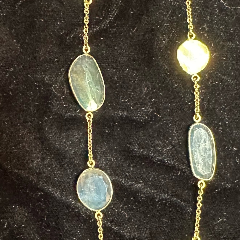 Barbara Heinrich new 18kt gold and labradorite necklace - Picture 10 of 11
